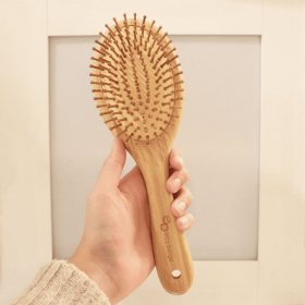 Cushioned Bamboo Hair Brush- Oval