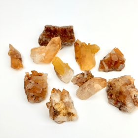 Tangerine Quartz Cluster | 35-70mm | 1/2 Kilo | Brazil