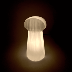 Selenite Mushroom Lamps | Morocco | 200mm